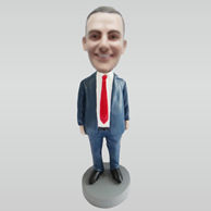 Custom suit man bobbleheads