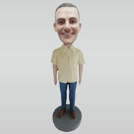 Personalized custom Leisure man bobblehea dolls