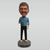 Personalized Custom casual man bobbleheads doll