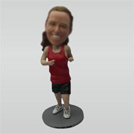 Custom sports girl bobbleheads