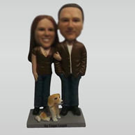 Customize couple bobble heads