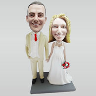 Personalized custom wedding bobble head