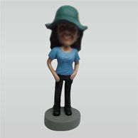 Custom casual feman bobble heads