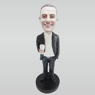 Custom suit man bobblehead dolls