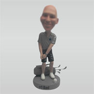 Custom golf bobble heads