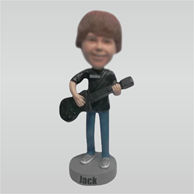 Custom guitar bobbleheads