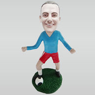 Personalized custom football bobblehead doll