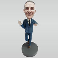 Personalized custom suit man bobbleheads