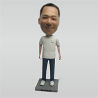 Personalized Custom Leisure man bobble heads