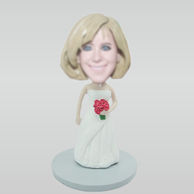 Personalized custom Bride bobbleheads