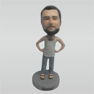 Personalized Custom Leisure man bobblehead doll