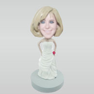 Personalized custom Bride bobble heads