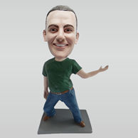 Personalized custom Leisure man bobblehead