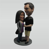 Customize couple bobblehead doll