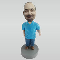 Custom casual man bobblehead