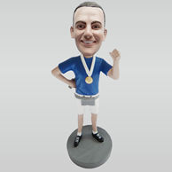 Personalized custom Running Champion bobbleheads