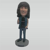 Custom Rock Man bobbleheads doll