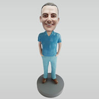 Customized casual man bobblehead