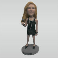 Personalized Custom fashion female bobbleheads doll