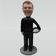 Custom black Racer bobbleheads