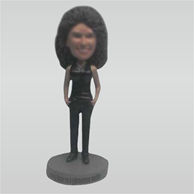 Personalized Custom fashion female bobble heads