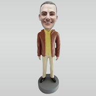 Customized casual man bobblehead dolls