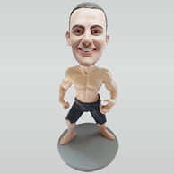 Custom strong man bobble heads