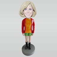 Custom fashion girl bobbleheads