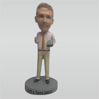 Custom work bobbleheads in office man bobble head