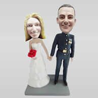 Personalized custom wedding bobblehead doll