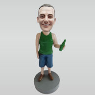 Custom Green vest bobbleheads