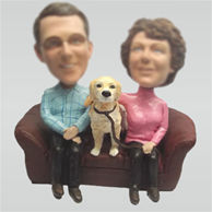 Customize couple bobblehead doll