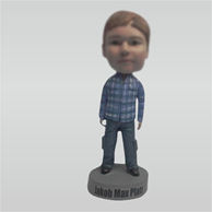 Personalized Custom casual boy bobbleheads