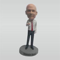 Custom work bobbleheads in office man bobblehead doll