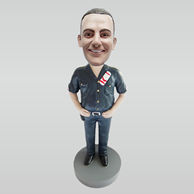 Personalized custom police bobbleheads