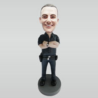 Personalized custom police bobble heads