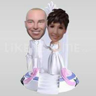 Personalized wedding cake topper-10641