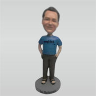 Personalized Custom Leisure man bobblehead doll