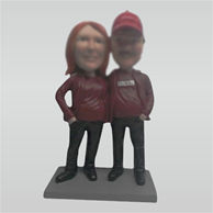 Personalized custom couple bobbleheads