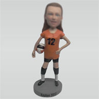 Custom sport woman bobbleheads