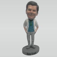 Personalized Custom Relaxing man bobblehead