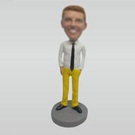 Personalized Custom Relaxing man bobblehead doll