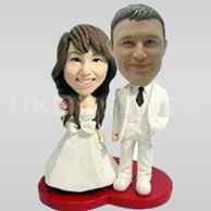 Wedding cake topper bobblehead-10670