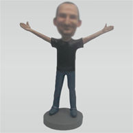 Personalized Custom casual man bobble heads