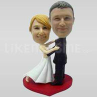Bobblehead cake topper wedding-10671