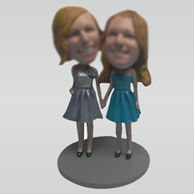 Custom best friends bobbleheads