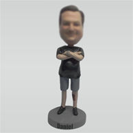 Personalized Custom casual man bobble head