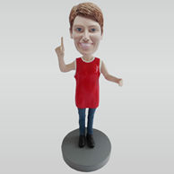 Custom basketball woman bobbleheads