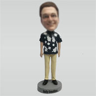 Custom Flower shirt bobbleheads