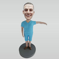 Personalized custom happy man bobbleheads